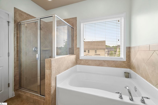 415 Bridge Crossing Dr, Simpsonville, SC 29681 - full bath featuring a garden tub and a stall shower