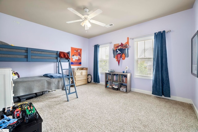 415 Bridge Crossing Dr, Simpsonville, SC 29681 - bedroom with carpet floors and ceiling fan
