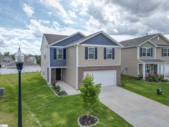 1421 Trotting Ave, Roebuck, SC 29376 - view of front of home with an attached garage, brick siding, and driveway