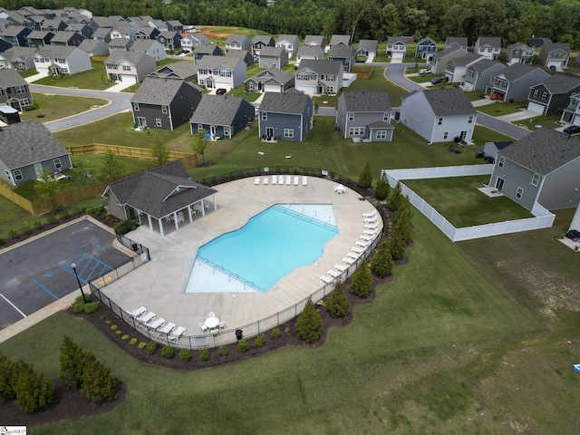 1421 Trotting Ave, Roebuck, SC 29376 - aerial perspective of suburban area with a pool area