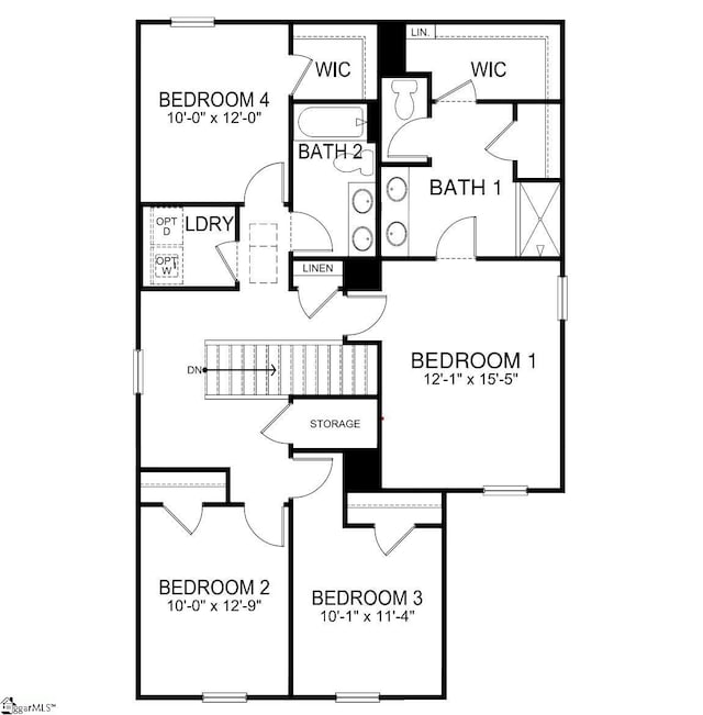 1421 Trotting Ave, Roebuck, SC 29376 - view of room layout