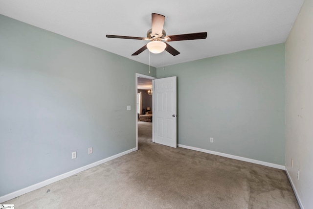 125 Woodgrove Way, Greer, SC 29651 - carpeted spare room with ceiling fan and baseboards