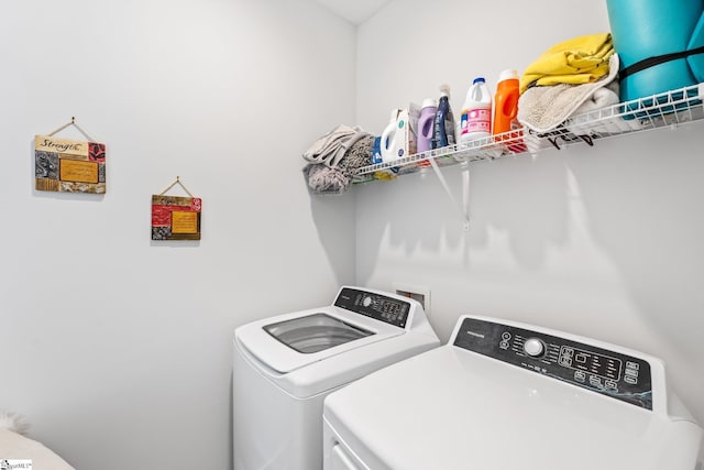 27 Mossycup Rd, Taylors, SC 29687 - laundry room featuring separate washer and dryer