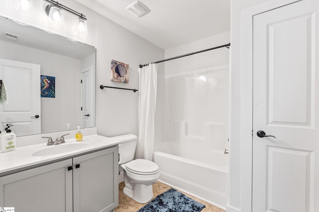 27 Mossycup Rd, Taylors, SC 29687 - bathroom with vanity, shower / bath combo, and tile patterned flooring