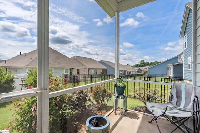 27 Mossycup Rd, Taylors, SC 29687 - sunroom featuring a residential view and healthy amount of natural light