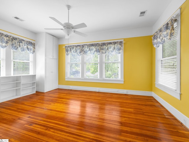 772 Glendalyn Ave, Spartanburg, SC 29302 - unfurnished room featuring hardwood / wood-style floors, plenty of natural light, and ceiling fan