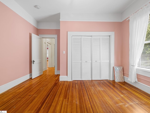 772 Glendalyn Ave, Spartanburg, SC 29302 - unfurnished bedroom featuring a closet and hardwood / wood-style floors