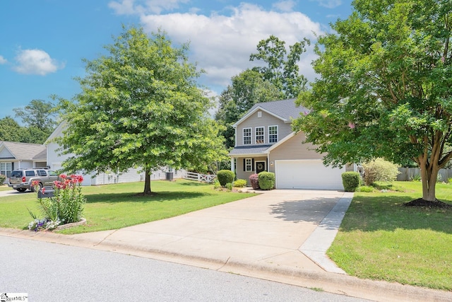 112 Pendock Ln, Piedmont, SC 29673 - view of front facade with concrete driveway and a front lawn