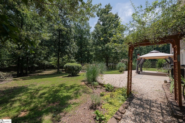 112 Pendock Ln, Piedmont, SC 29673 - view of green lawn featuring a gazebo and a patio