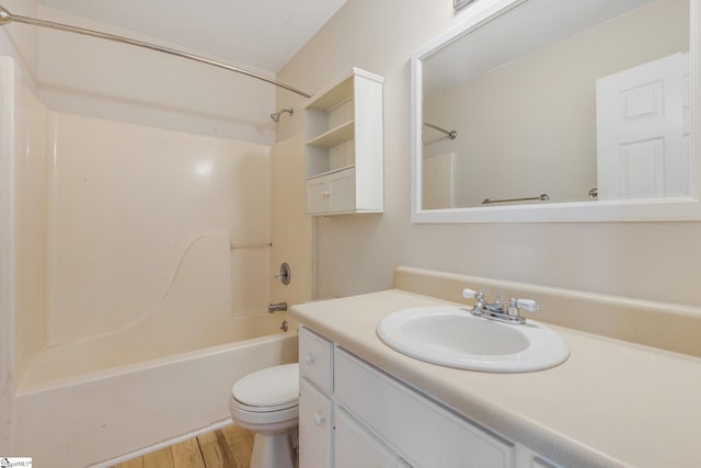 21 Lantern Ln, Greer, SC 29651 - bathroom with vanity, shower / washtub combination, and wood finished floors