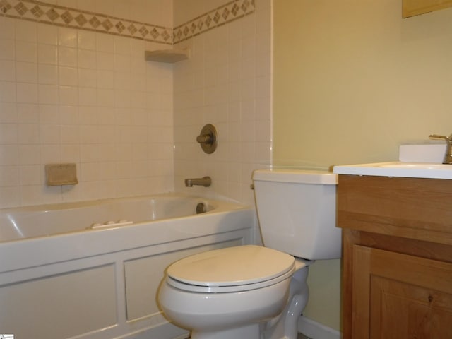279 Finch Rd, Wellford, SC 29385 - bathroom featuring vanity and tub / shower combination