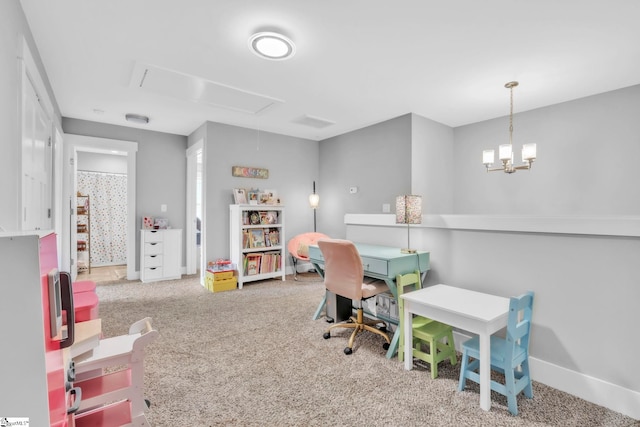 542 Drayton Hall Blvd, Duncan, SC 29334 - carpeted office space featuring attic access and baseboards
