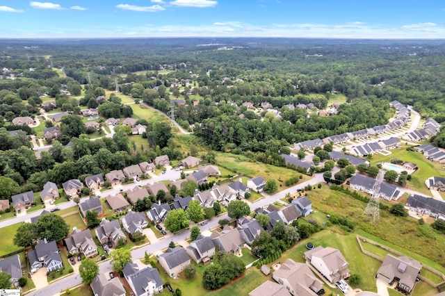 542 Drayton Hall Blvd, Duncan, SC 29334 - aerial view of residential area with a heavily wooded area