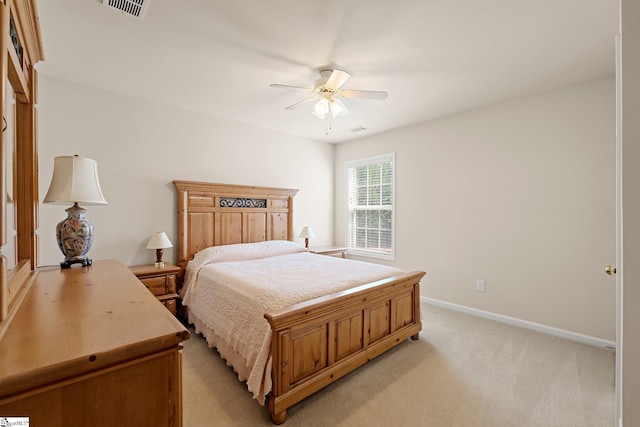 6 Castle Hall Ct, Simpsonville, SC 29681 - bedroom with light carpet and a ceiling fan