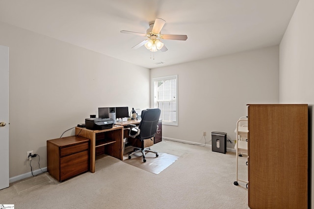 6 Castle Hall Ct, Simpsonville, SC 29681 - office space with light colored carpet and ceiling fan