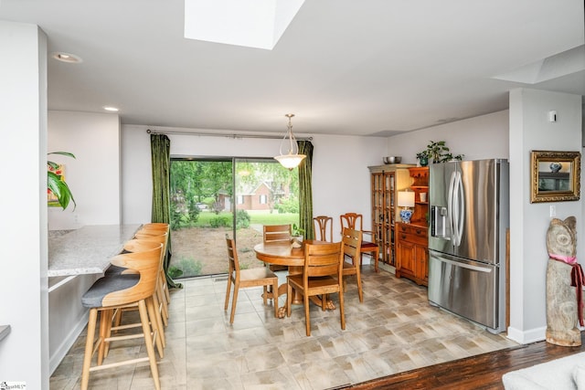 2701 Cobbs Way, Anderson, SC 29621 - dining room with recessed lighting and a skylight