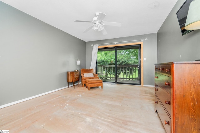 2701 Cobbs Way, Anderson, SC 29621 - sitting room with baseboards and a ceiling fan