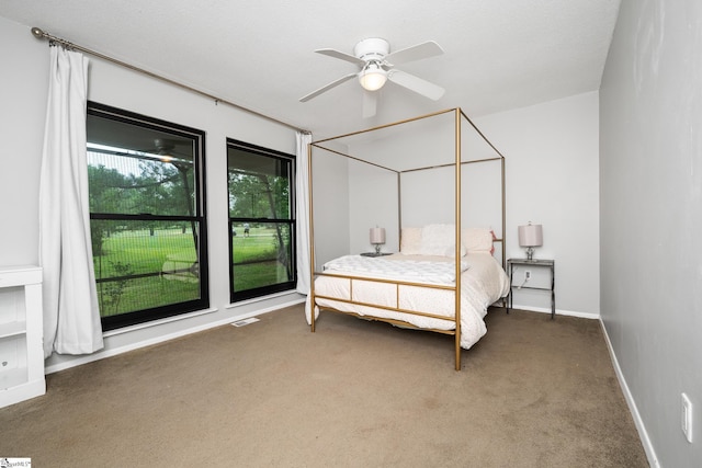 2701 Cobbs Way, Anderson, SC 29621 - carpeted bedroom with a ceiling fan and baseboards