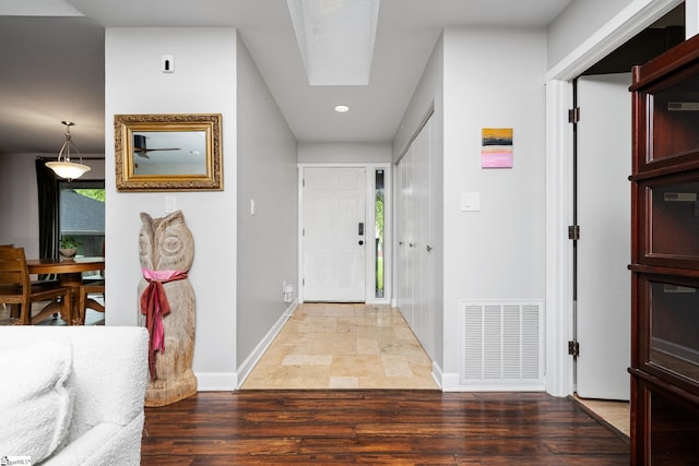 2701 Cobbs Way, Anderson, SC 29621 - entryway with wood finished floors and recessed lighting