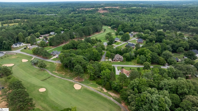 2701 Cobbs Way, Anderson, SC 29621 - aerial view of property's location with a golf course and a forest
