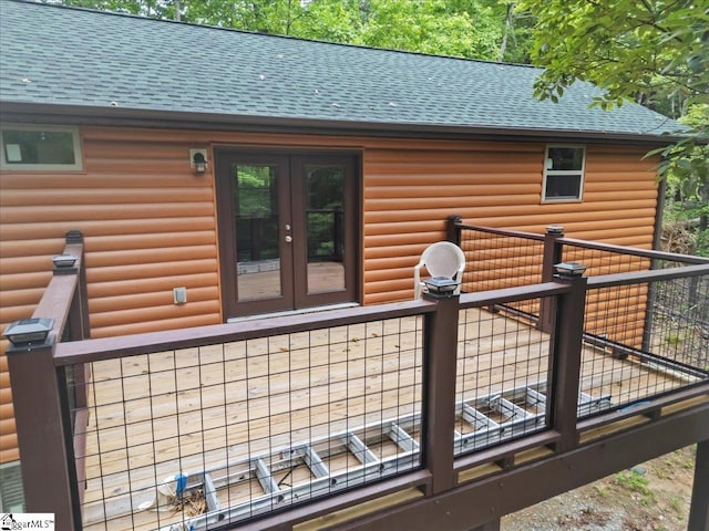 1150 Chinquapin Rd, Travelers Rest, SC 29690 - wooden terrace with french doors