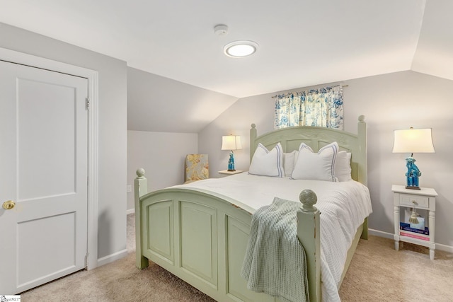 2109 Hudson Rd, Greer, SC 29650 - bedroom with light carpet and vaulted ceiling