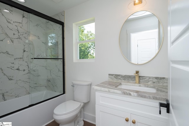 103 Cedar Falls Rd, Fountain Inn, SC 29644 - bathroom featuring vanity and bath / shower combo with glass door