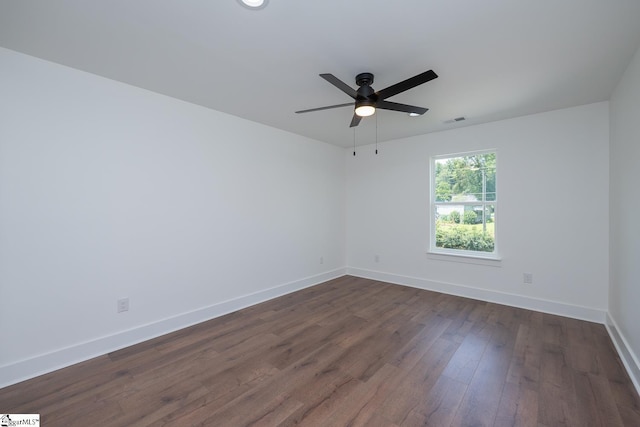 103 Cedar Falls Rd, Fountain Inn, SC 29644 - empty room featuring dark wood-style flooring and a ceiling fan