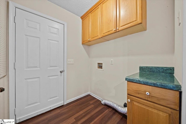 121 Chesterfield Ct, Easley, SC 29640 - washroom featuring cabinet space, dark wood-type flooring, and hookup for a washing machine