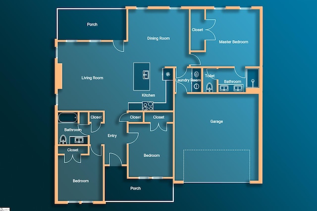 200 Folk Rd, Chesnee, SC 29323 - view of property floor plan