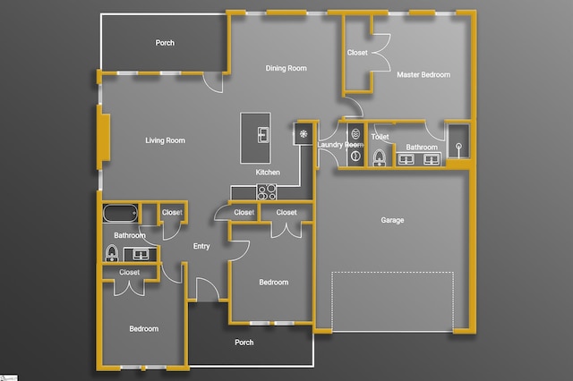 196 Folk Rd, Chesnee, SC 29323 - view of home floor plan