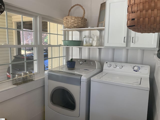 102 Highland Rd, Easley, SC 29640 - washroom with cabinet space and separate washer and dryer