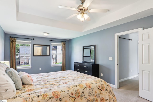 236 Worcester Ln, Easley, SC 29642 - bedroom featuring light colored carpet and ceiling fan