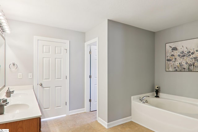 236 Worcester Ln, Easley, SC 29642 - bathroom featuring double vanity and a bath
