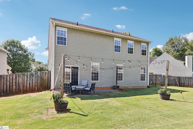236 Worcester Ln, Easley, SC 29642 - rear view of property featuring a fenced backyard and a patio area