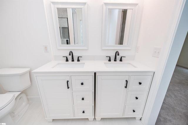 232 Silverbell Dr, Boiling Springs, SC 29316 - bathroom with toilet and double vanity