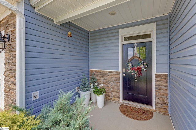 305 Yellow Fox Rd, Greer, SC 29650 - property entrance featuring stone siding