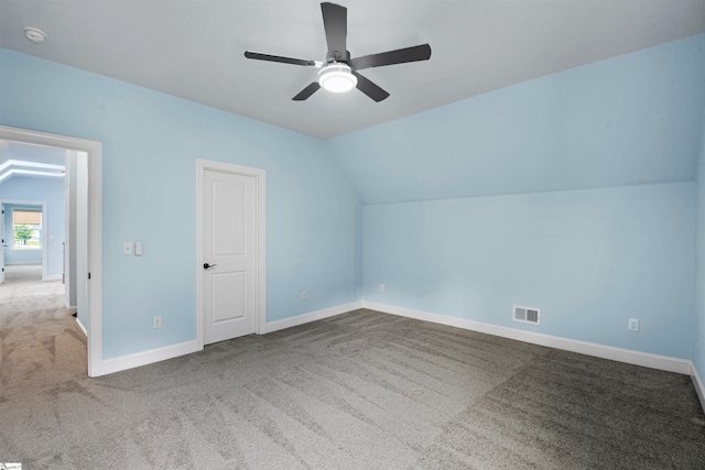 113 River Pines Trl, Greer, SC 29651 - bonus room with carpet flooring, vaulted ceiling, and ceiling fan