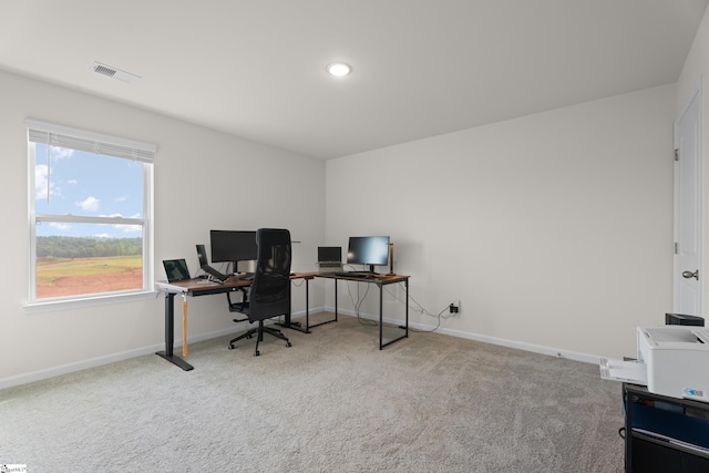 220 Emerald Creek Ave, Greer, SC 29651 - carpeted office featuring baseboards and recessed lighting
