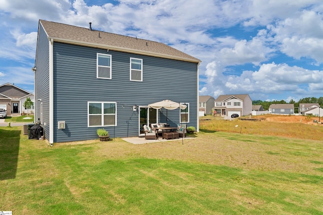 220 Emerald Creek Ave, Greer, SC 29651 - back of property featuring an outdoor living space, a yard, and a patio