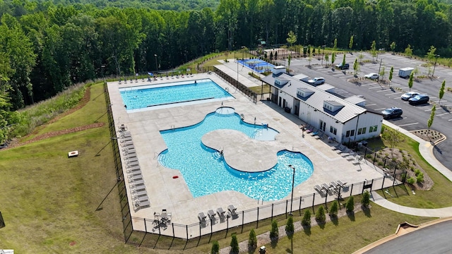 220 Emerald Creek Ave, Greer, SC 29651 - community pool with a wooded view