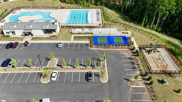 220 Emerald Creek Ave, Greer, SC 29651 - drone / aerial view of a pool