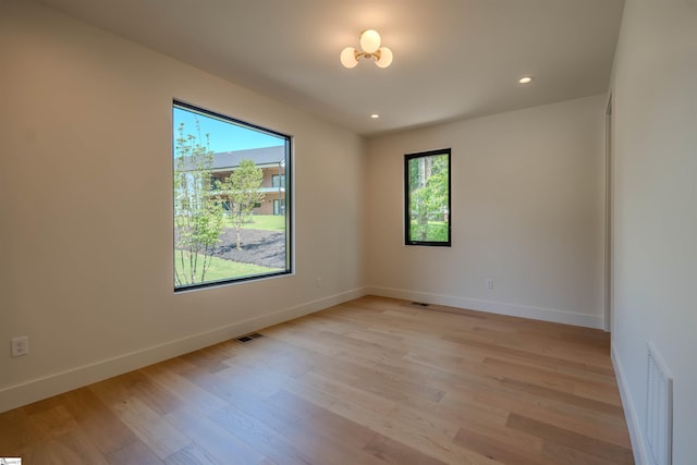454 Enoree Rd, Travelers Rest, SC 29690 - unfurnished room featuring light wood-style floors and recessed lighting