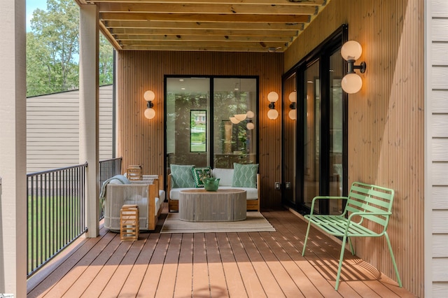 454 Enoree Rd, Travelers Rest, SC 29690 - view of wooden terrace