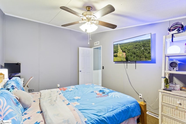 419-425 Chesapeake Trl, Pickens, SC 29671 - bedroom featuring a ceiling fan and ornamental molding