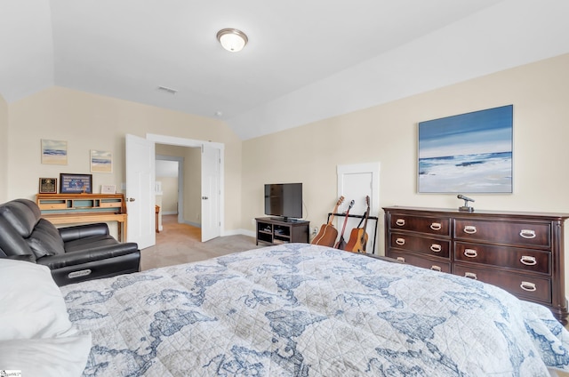 104 Mares Head Pl, Taylors, SC 29687 - bedroom featuring vaulted ceiling and light colored carpet