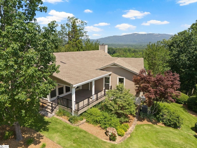 600 Packs Mountain Ridge Rd, Taylors, SC 29687 - aerial view of property and surrounding area with a mountainous background