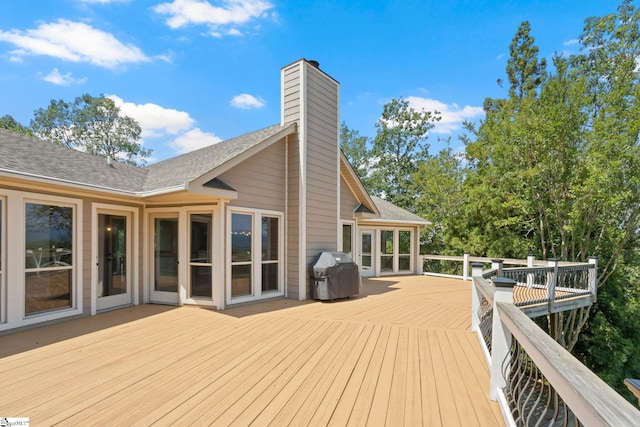 600 Packs Mountain Ridge Rd, Taylors, SC 29687 - deck with area for grilling