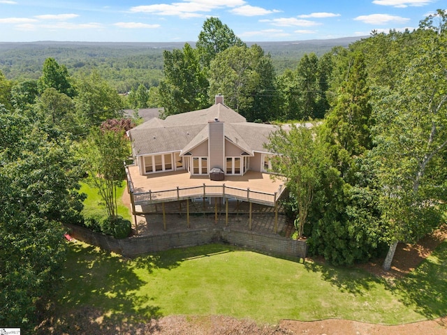 600 Packs Mountain Ridge Rd, Taylors, SC 29687 - aerial view of property and surrounding area featuring a heavily wooded area