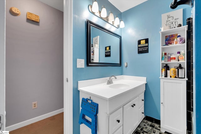 5 Nova St, Taylors, SC 29687 - bathroom featuring vanity and baseboards